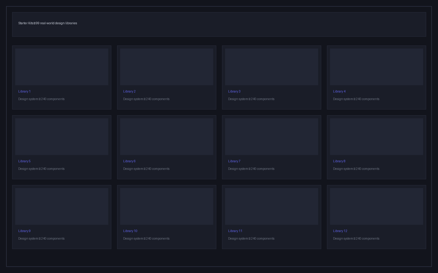 Starter Kits Gallery